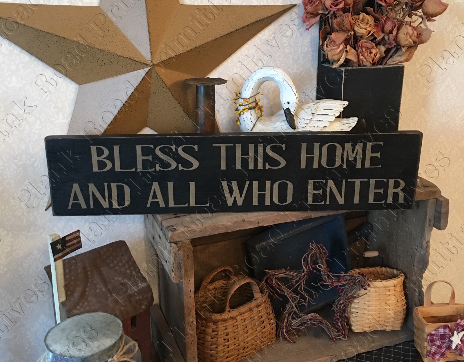 Bless This Home And All Who Enter - 24"x5.5"