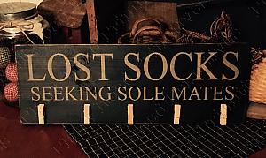 Lost Socks Seeking Sole Mates - 20"x5.5"