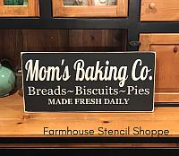 Mom's Baking Co. 24"x10"