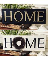 HOME Stencil, for use with wreath