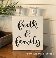 Faith & Family 10"x10"