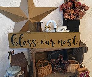 Bless Our Nest - 24"x5.5"