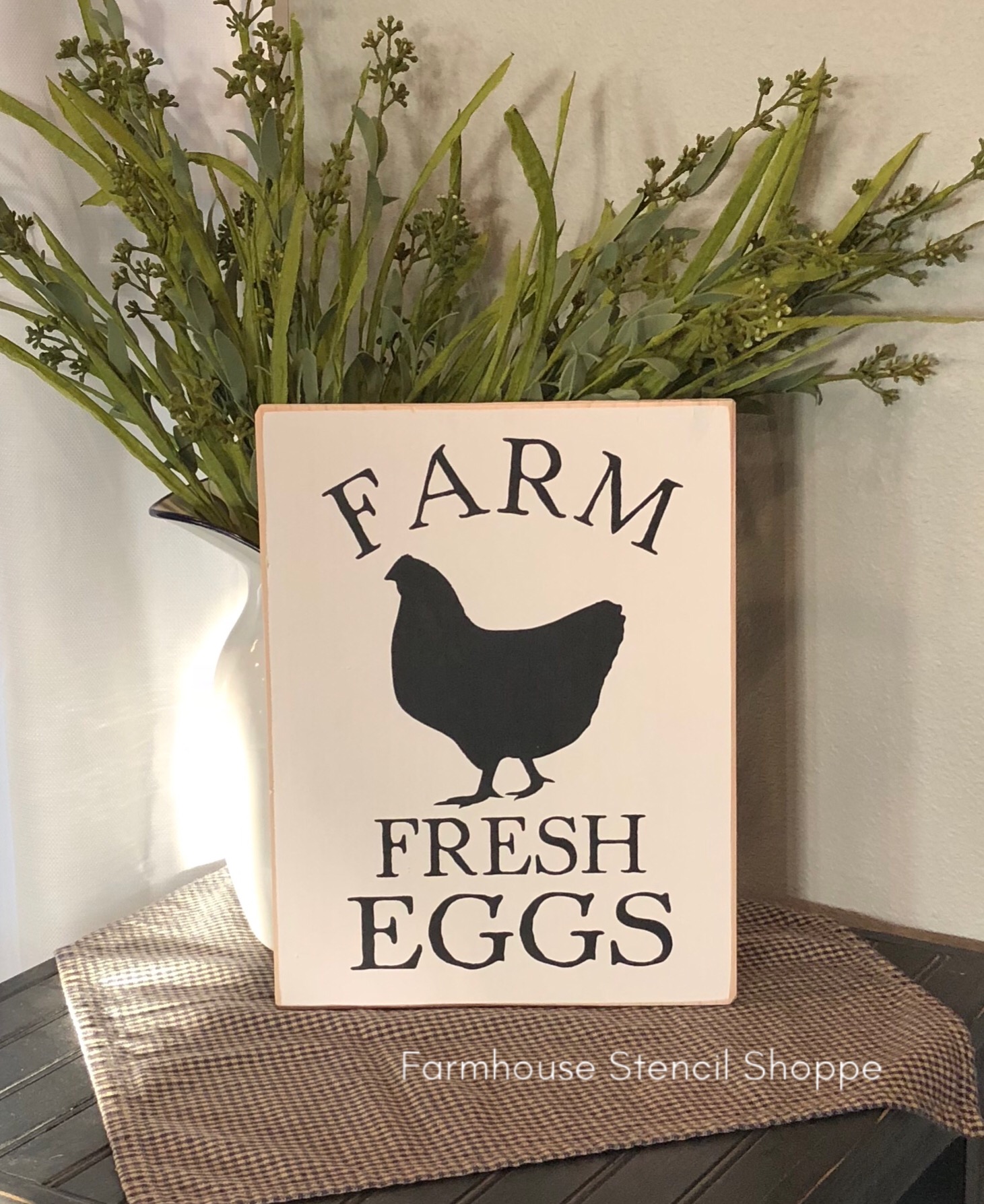 Farm Fresh Eggs 8"x12"