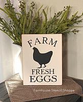 Farm Fresh Eggs 8"x12"