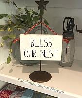 Bless Our Nest 8"x5"