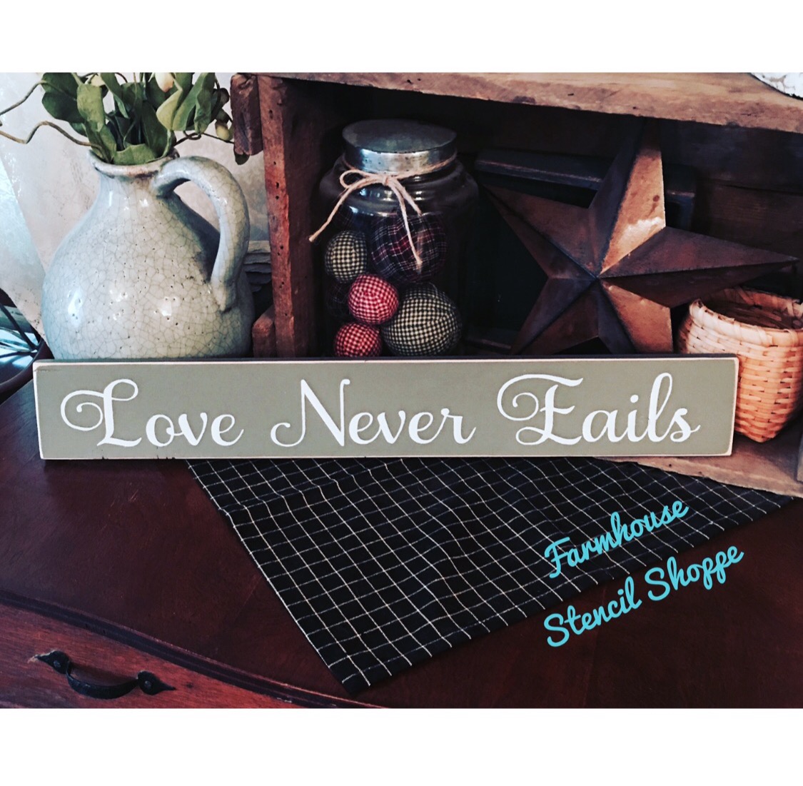 Love Never Fails Stencil