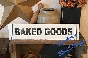 BAKED GOODS with grain stripes - 20"x3.5"