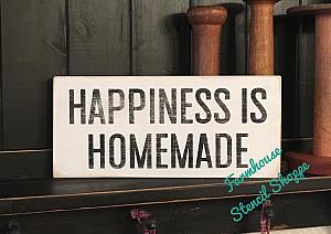 Happiness Is Homemade PRINT FONT - 12"x5.5"