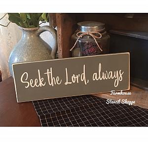 Seek The Lord Always