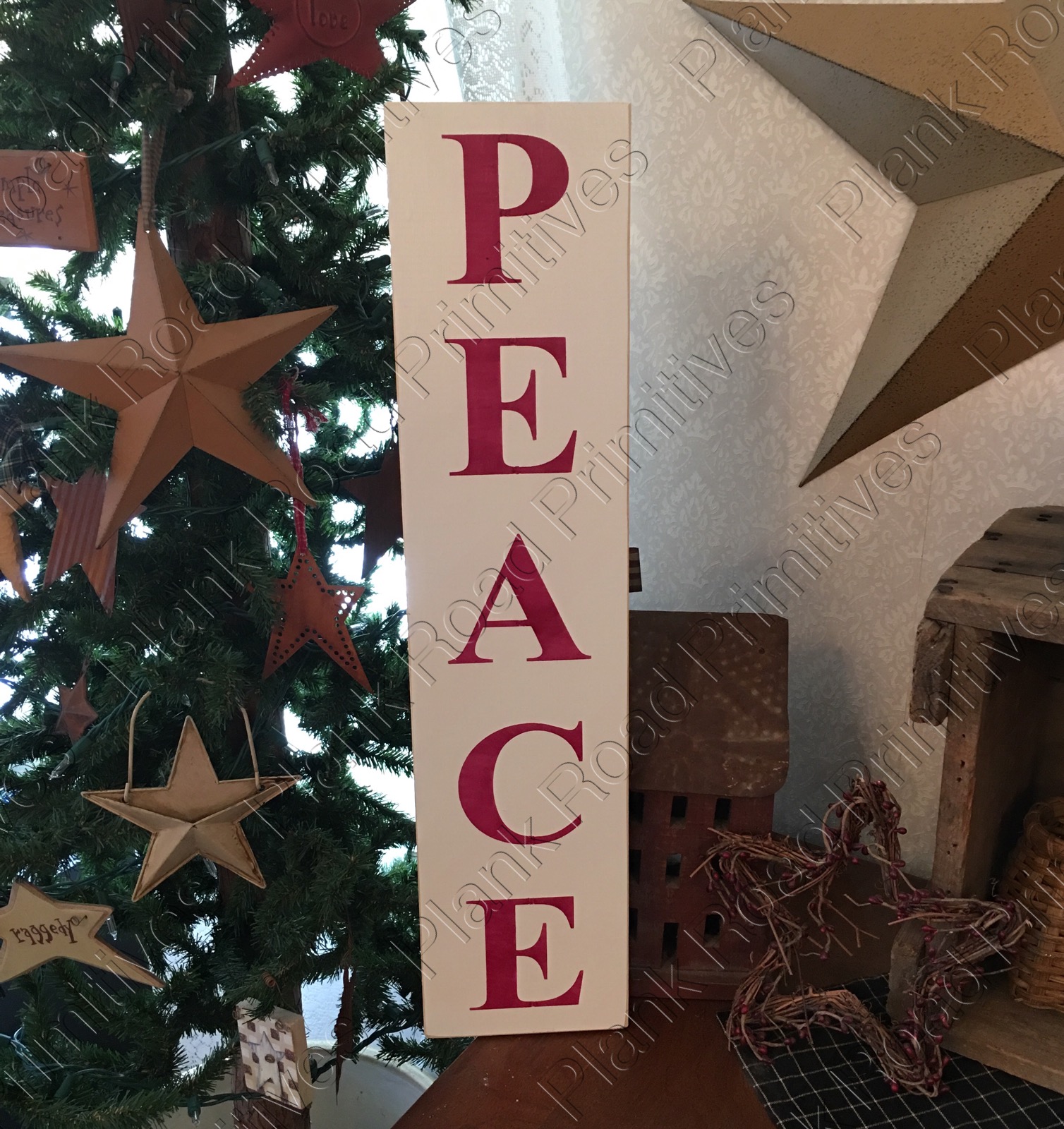 PEACE - Vertical Stencil