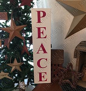 PEACE - Vertical Stencil