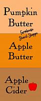 Pumpkin Butter Fall Set of 3 Stencil Designs