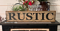 Rustic Stencil - 24"x5"
