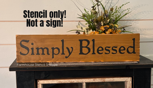 Simply Blessed - 24"x5"