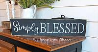 Simply Blessed - 24" x 5"