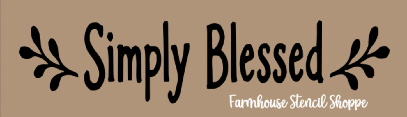Simply Blessed w/berries - 12"x3.5"