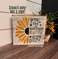 Grow Like A Sunflower... 10"x10"