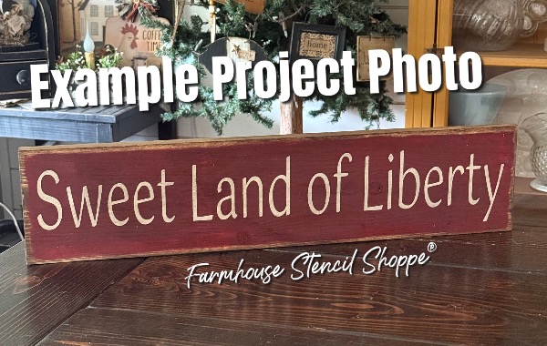 Sweet Land of Liberty - 24"x5"
