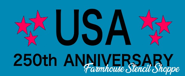 Patriotic - USA 250th Anniversary - 12"x5"