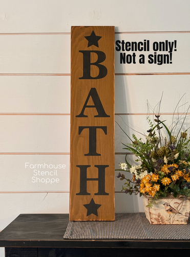 Vertical Bath Stencil