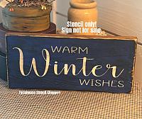 Warm Winter Wishes - 12"x5"