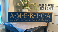 America Land of the Free - 24"x5.5"