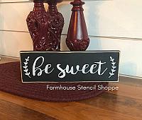 Be Sweet with laurels, 12"x3.5"