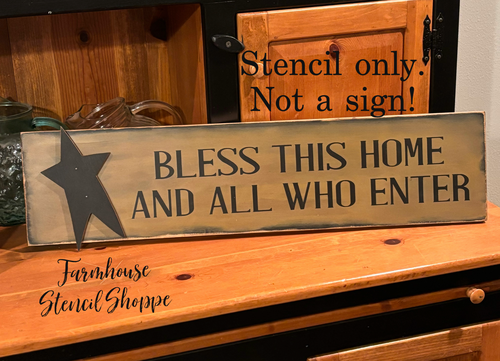 Bless This Home And All Who Enter - 24"x5.5"