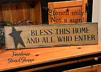 Bless This Home And All Who Enter - 24"x5.5"