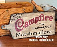 Campfire Stencil - 16"x9"