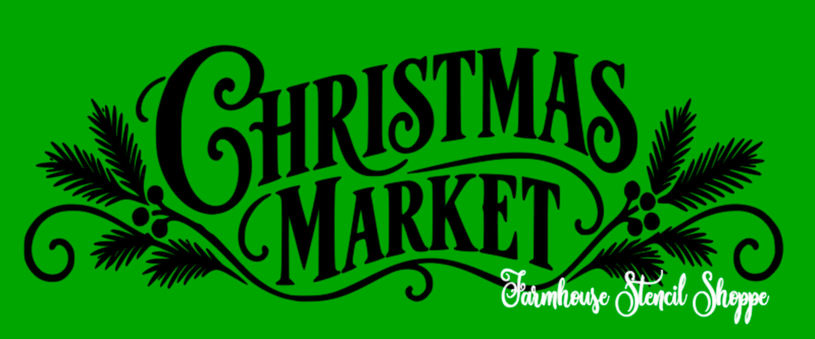 Christmas Market - 12"x5"