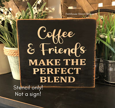 Coffee & Friends Make the Perfect Blend - 8"x8"