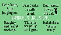 Snarky Holiday Stencil Set