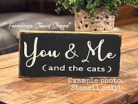 You & Me (and the cats) 12"x5"