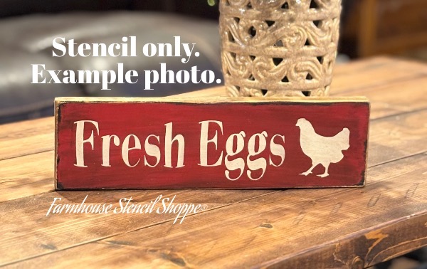 Fresh Eggs with Chicken - 12"x3.5"