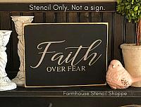 Faith Over Fear - 12"x5.5"