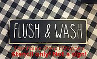Flush & Wash - 12"x3.5"