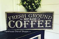 Fresh Ground Coffee - 24"x8"