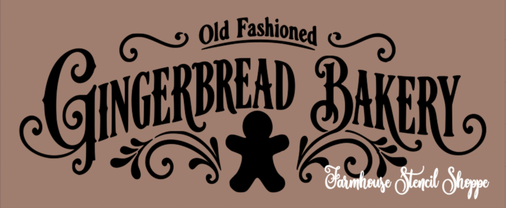 Old Fashioned Gingerbread Bakery - 12"x5"