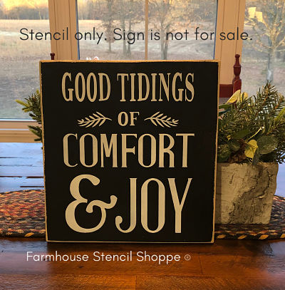 Good Tidings of Comfort & Joy - 10"x12"