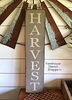 Harvest Vertical Stencil - 5"x24"