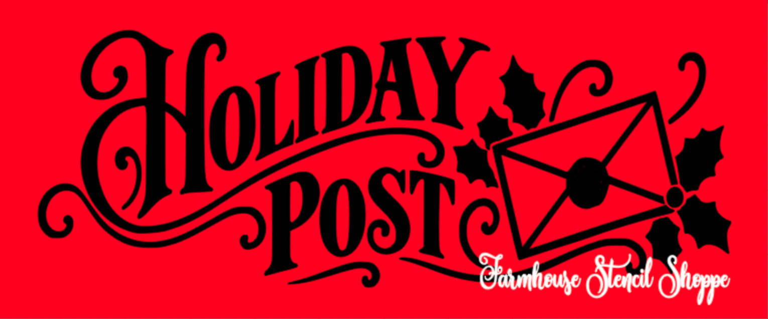 Holiday Post - 12"x5"