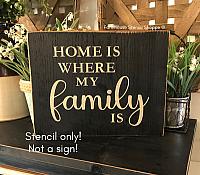 Home is where my family is - 10"x8"