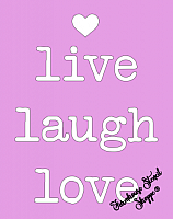 live laugh love 8"x10"