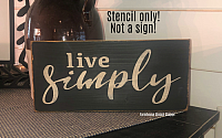 Live Simply - 12"x5"