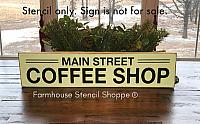 Main Street Coffee Shop - 24"x5.5"