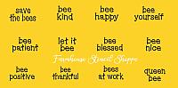 Mini Bee Stencil Set - 12 designs