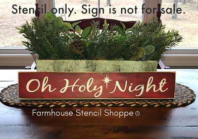 Oh Holy Night 20"x3.5"