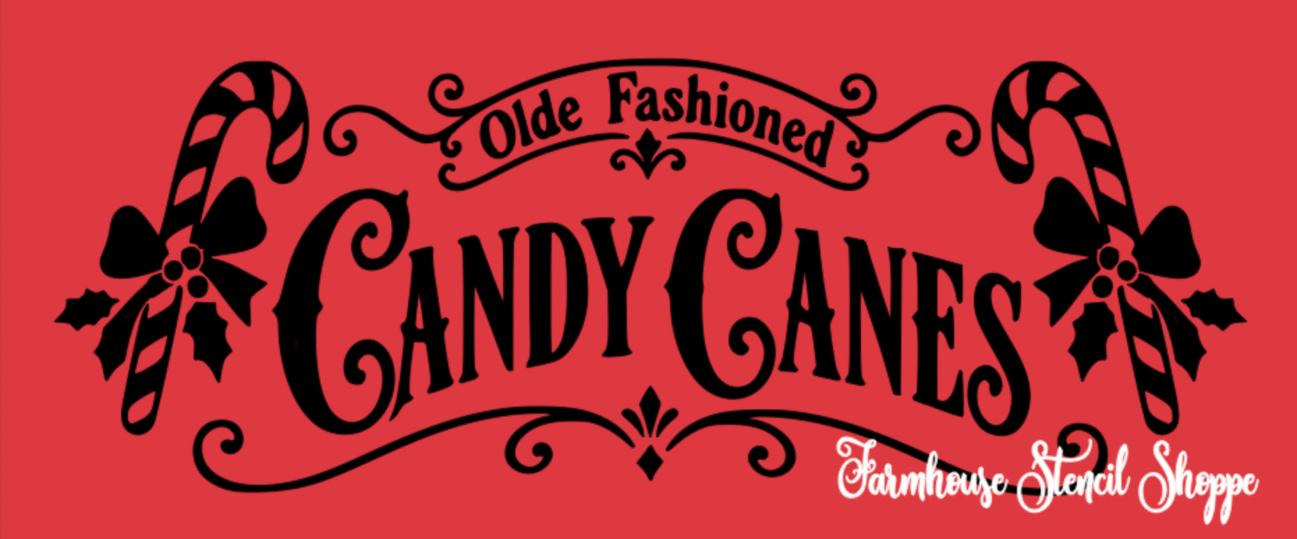 Olde Fashioned Candy Canes - 12"x5"