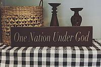One Nation Under God - 20"x3.5"